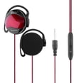 thumbnail image 2 of Sports Ear Hook Padded Stereo Over the Ear Headphones Headset with Braided Cable Mic Control, 2 of 11