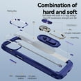 thumbnail image 3 of ELEHOLD for Apple iPhone XR Case with Ring Stand, Clear Body with 360 Degree Rotatable Ring Holder Magnetic Kickstand, Soft TPU Shockproof Protective Phone Cases for Women Girls, blue, 3 of 8