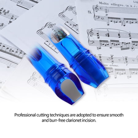 M Buder Plastic 8-Hole Translucent Descant Recorder for Kids Children Practice Blue