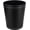 Black-round, variant on Classic Pu Leather Trash Can Wastebasket, Garbage Container Can for Bathrooms, Powder Rooms, Kitchens, Home, Office and and High Class Hotel Round Brown