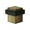 Antique Brass, variant on UFBS138U19 1-3/8" Square Floor Bumper - Matte Black
