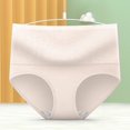 thumbnail image 5 of ManxiVoo Womens Cotton Underwear Full Coverage Briefs Soft Stretch Breathable Comfort No Roll Down Waist Design L Size Beige, 5 of 5