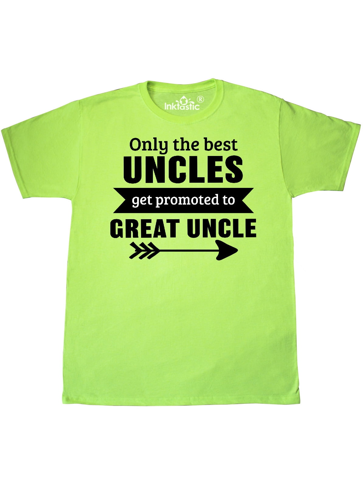 INKtastic - Only the Best Uncles Get Promoted to Great Uncle T-Shirt - Walmart.com - Walmart.com