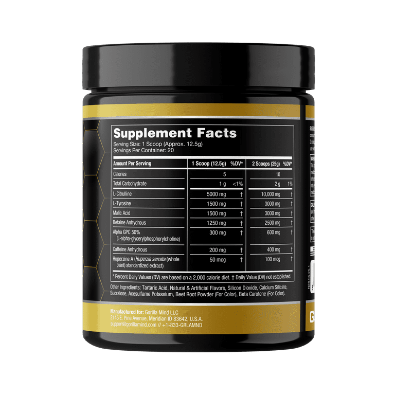 Gorilla Mind Mode Base Pre-Workout Powder