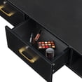 thumbnail image 6 of Zimtown Wall Mount Salon Station w/ Lockable Drawers, 3 Hair Dryer Holders, Black, 6 of 11