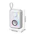 thumbnail image 3 of Mini Bluetooth Speaker, Transparent Wireless Speaker, Colorful Lighting Speaker, Portable Bluetooth Speaker, Wireless Audio, Compact Speaker, Outdoor Bluetooth Speaker, 3 of 6