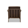 thumbnail image 5 of Baxton Studio Leather Lounge Chair, 5 of 10