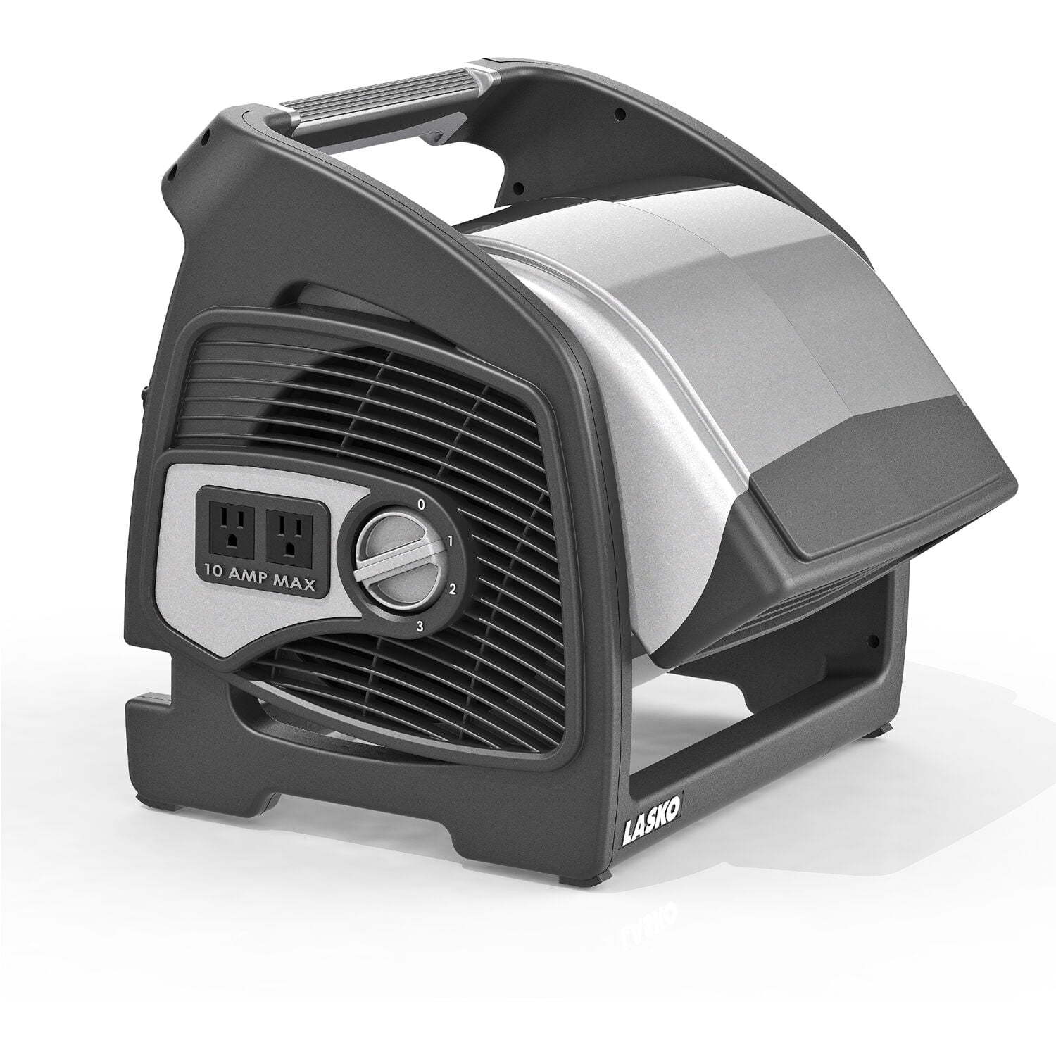 Lasko Max Performance Pivoting Utility Blower Floor Fan with Accessory  Outlet, U15701, Black - Walmart.com