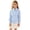 F172-Sky Blue, variant on FYDUU Kids Boys Girls Long Sleeve Striped Shirts Children's Button Down Dress Shirts Formal School Uniform Tops Back To School Clothes 8-9 Years