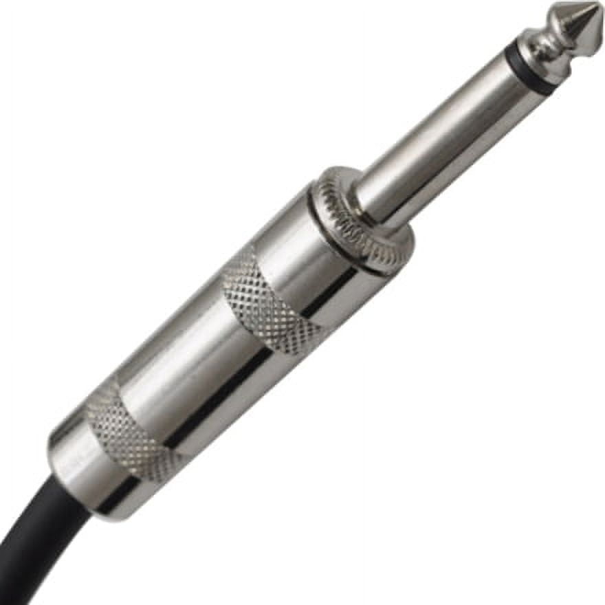 Seismic Audio Right Angle to Straight Guitar Cable 10' (4 Pack)