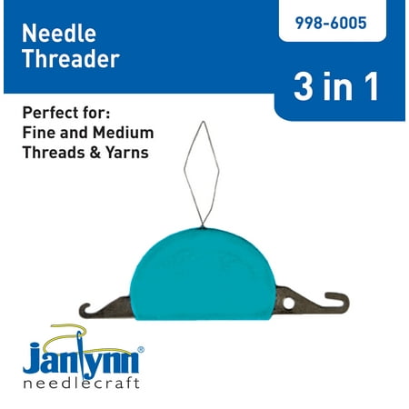 Janlynn 2" Cross-Stitch or Embroidery Portable Needle Threader, 1 Each
