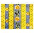 thumbnail image 2 of Le Cluny, Sunflower Blue and Yellow French Provence 100 Percent Coated Cotton Tablecloth, 70 Inch Round, 2 of 2