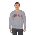 thumbnail image 5 of Lineman Sweatshirt Gifts Crew Neck Shirt Long Sleeve Unisex, 5 of 5