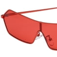 thumbnail image 3 of Gafas de Sol Cuadradas Retro para Mujer Macarena Montura Metálica Espejo Retro Rojo, 3 of 8