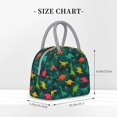 thumbnail image 2 of Balery Colorful Dinosaurs Bolsa de Almuerzo para Mujeres, Caja de Almuerzo, Bolsa de Almuerzo Pequeña Impermeable, Tote de Almuerzo Reutilizable con Gran Capacidad, 2 of 6