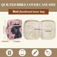 thumbnail image 7 of ZUXONGSY Schnauzer Dog Rose Print Bible Case for Women Quilted Bible Bag Multifunctional Journal Case with Pen Slots Scripture Bag for Daily Use, 7 of 7