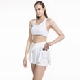 thumbnail image 6 of Butterfly Athletic Shorts Women Child Spandex Youth 2in1 Flowy Running Tennis Skirt Short Sport Summer Cool Casual Pants Girls (Mum Purple,S(40-47.5KGS)), 6 of 7
