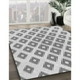 thumbnail image 2 of Ahgly Company Indoor Square Patterned Off-White Novelty Area Rugs, 3' Square, 2 of 6