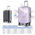 thumbnail image 6 of Haiem Lavender Glitter Foil Stripes Luggage Cover Printed Suitcase Covers for Luggage Elastic Washable Suitcase Protector Fits 18-32 Inch Luggage-Small, 6 of 9