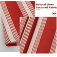 thumbnail image 6 of DriftAway Linen Textured Placemats for Dining Table Mia Bar Code Red and White Striped Pattern Christmas Table Mats for Outdoor Home Party Set of 4 Country 12"W x 18"L Placemats Red and White, 6 of 8