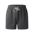 thumbnail image 3 of DYMADE Men's Activewear Sweatpants Pocket Elasticised Waist Drawstring Solid Sport Shorts, 3 of 4