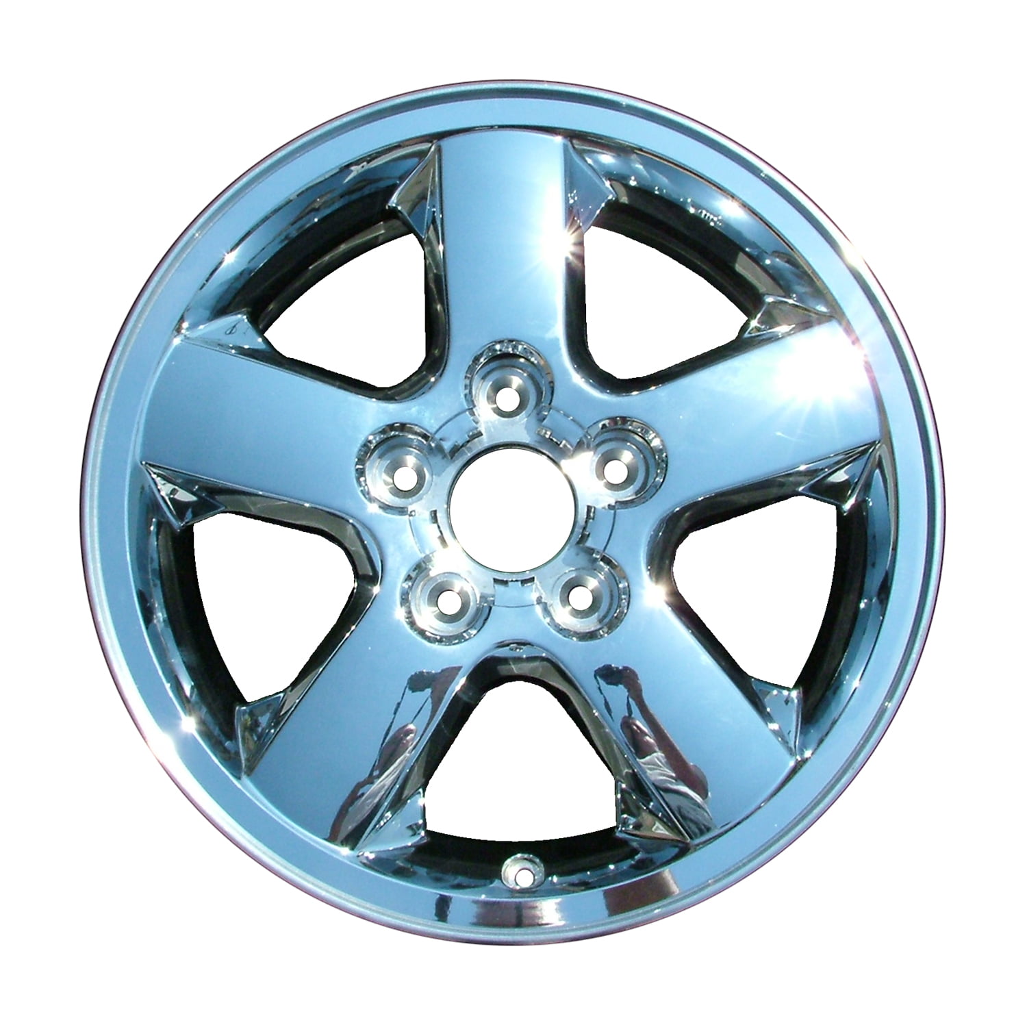 New 17x7.5 Aluminum Alloy Wheel, Rim Chrome Cladded Face - 9042 ...