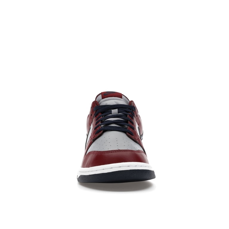 Nike Men's Dunk Low Retro Wolf Grey Obsidian Dark Team Red Shoes