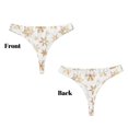 thumbnail image 3 of Balery gold Snowflake print Tangas de Algodón para Mujer con Estampado – Ropa Interior Sexy, Transpirable, G-string-Small, 3 of 6