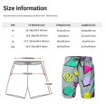 thumbnail image 3 of Retro Men's Quick Dry Swim Trunks with Lining and Pockets - Vintage 80s 90s Beach Shorts, 3 of 4