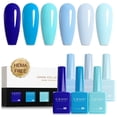 thumbnail image 1 of Set de esmaltes de uñas en gel CANNI Blue, 6 colores, 9 ml, Aquarius Summer, 1 of 8