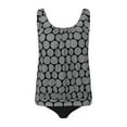 thumbnail image 4 of Povozer Tankini Swimsuits for Women Tummy Control Two Piece Athletic Strappy Blouson Tankini Bathing Suits with Bottoms(Gray,XL), 4 of 5