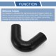 thumbnail image 4 of Ofertas Únicas 1 Pcs 45mm/1.77" ID 102mm/4.02" Longitud 135 Grados Manguera de Silicona Negra para Automóvil Manguera de Refrigerante Universal, 4 of 7