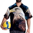 thumbnail image 4 of Starry bird Men's Short Sleeve Spread Collar Hawaiian Shirts, Casual Printed Button Down Summer Beach Tops, Unisex Men's Shirts, 4 of 6