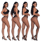 thumbnail image 3 of Medias de seda para mujer Medias de rejilla de talla grande europeas y americanas Pantimedias Pantalones vaqueros de malla con base rota, 3 of 4