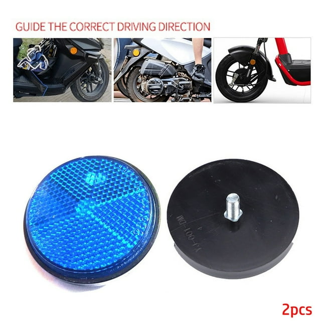 2xCircular Reflector Car Trucks Motorcycle Night Reflector Refraction Light Part