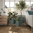 thumbnail image 2 of Aspire Home Accents Luca Modern Metal Planters (Set of 3), 2 of 6
