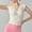 White, variant on Hvot&aat Women's Sexy V Neck Slim Fit T Shirt Soft Sleeveless Twist Front Blouse Summer Solid Color Wrap Tops