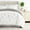 Botany Floral / Light Gray, variant on 8PC Bedding Bundle - Patterned Duvet Cover Set White Comforter and Solid Sheet Set in Botany Floral