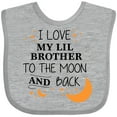 thumbnail image 3 of Inktastic I Love My Lil Brother To The Moon and Back Boys or Girls Baby Bib, 3 of 4