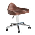 thumbnail image 1 of GUOOL Tabouret Roulant Réglable avec Dossier Tabouret Roulant Robuste pour Coiffure Brun Roue, 1 of 9