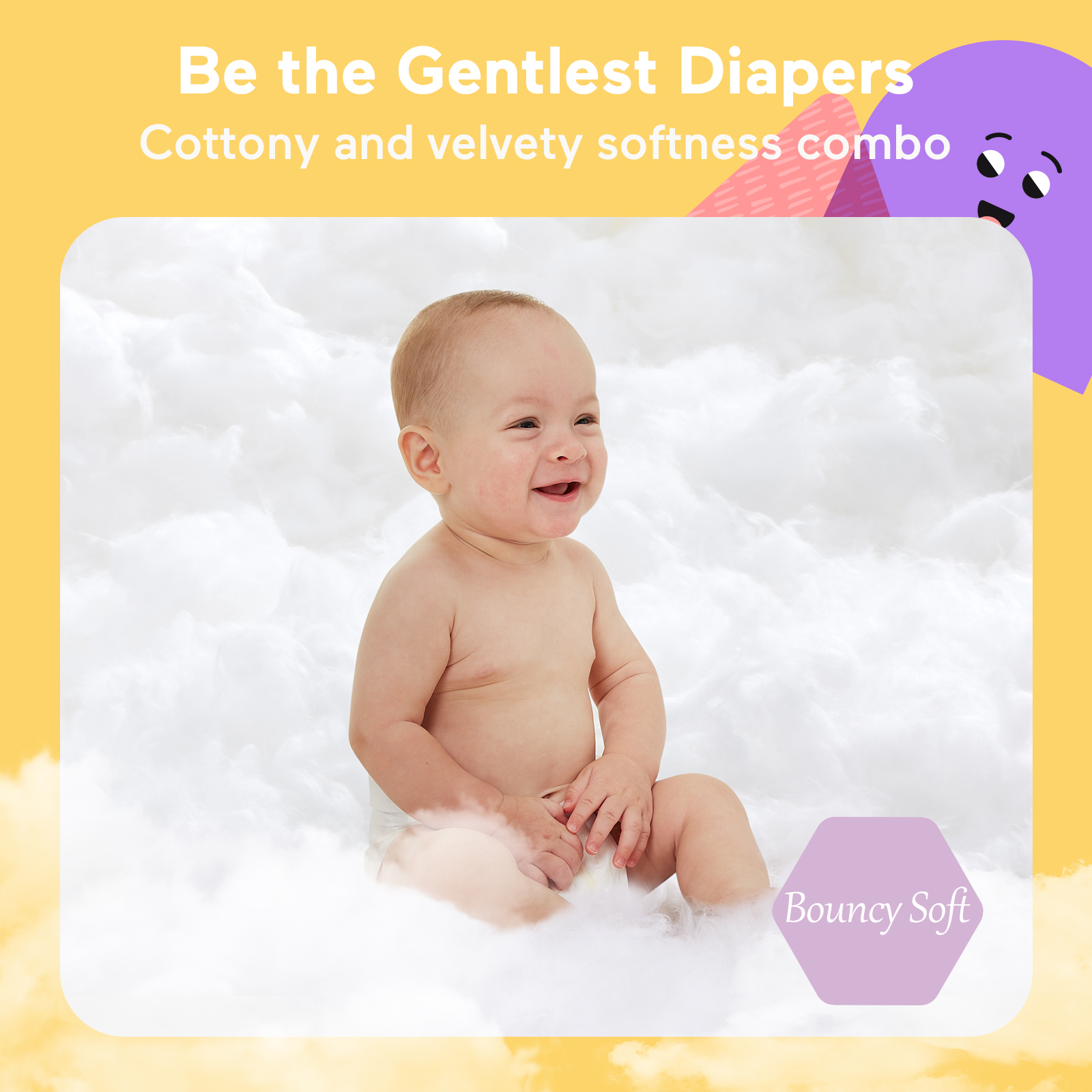 Babycozy Hypoallergenic Diapers Size 4, Baby Dry Disposable Diapers 56 Count - image 3 of 10
