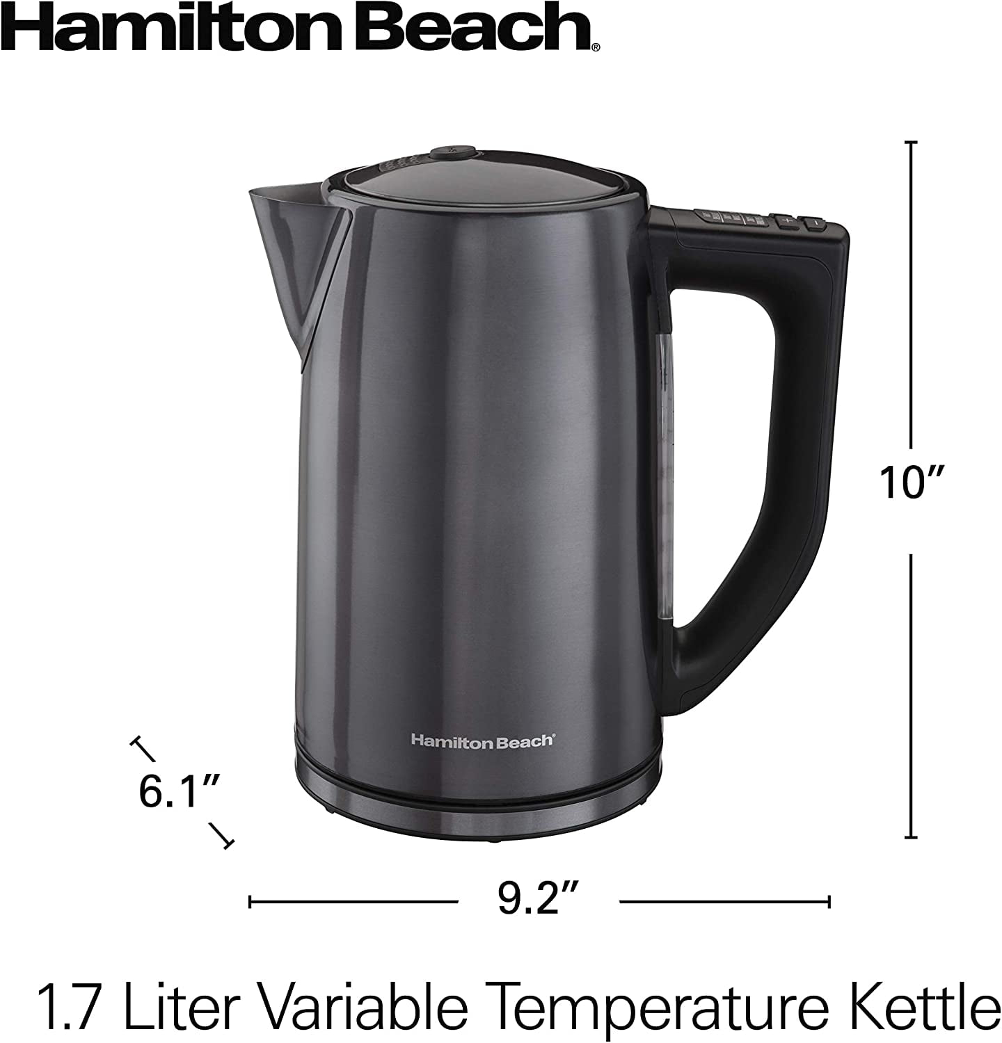 Hamilton Beach 7-Cup Stainless Steel Variable Temperature Kettle 40941RG -  The Home Depot
