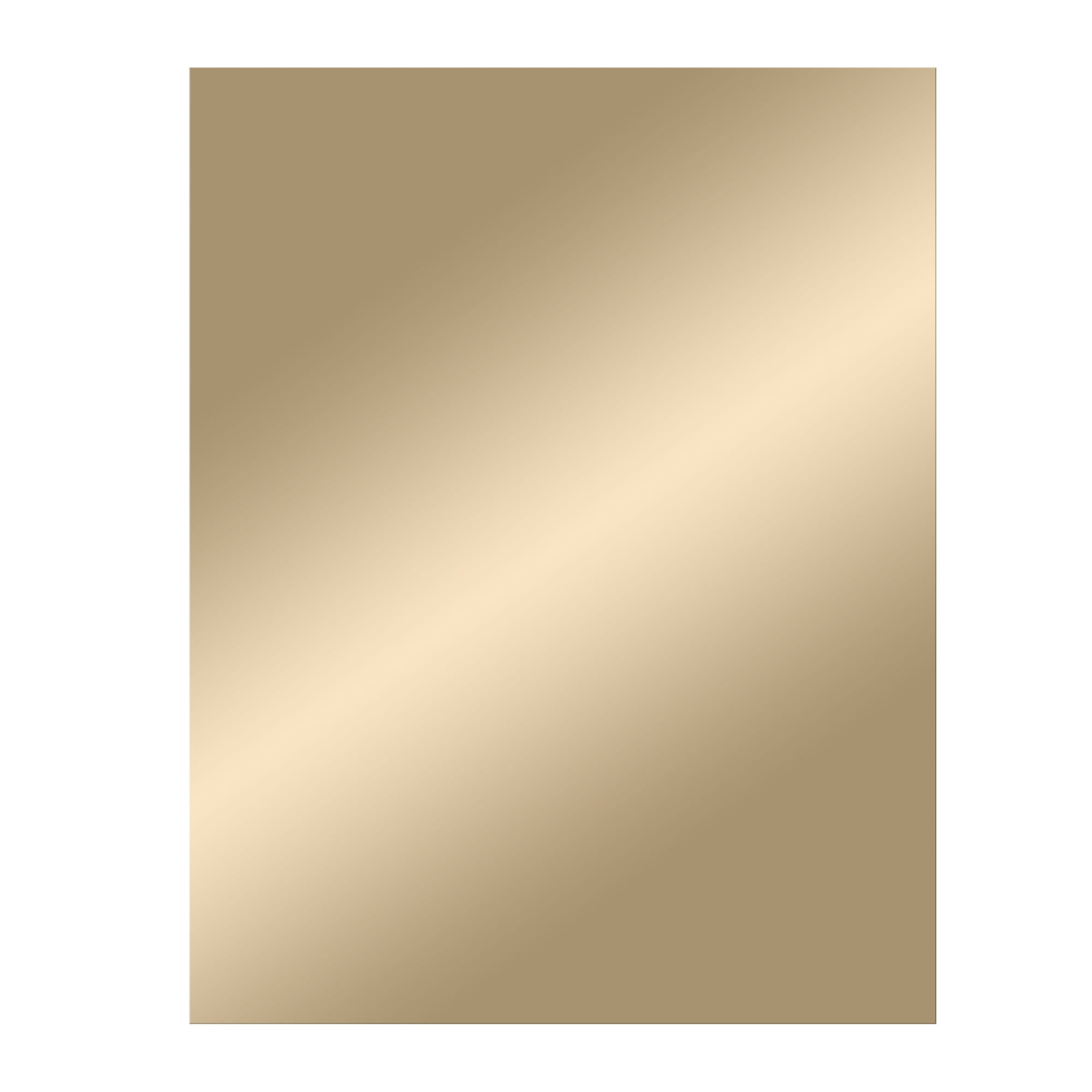 Gold Tinted Frameless Wall Mirror 22"x28" by Patton Wall Decor