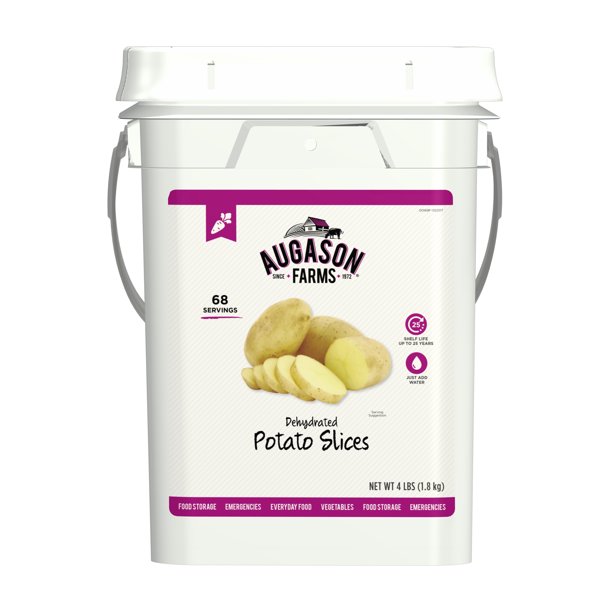Augason Farms Dehydrated Potato Slices Certified Gluten Free Emergency