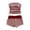 Red, variant on Stichou Women's 2 Piece Shorts Sets Strapless Striped Tube Crop Tops and High Wasited Shorts 2026 Summer Birthday Outfits Black S
