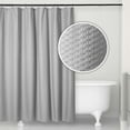 thumbnail image 2 of Microdry Water-Repellent Fabric Embossed Shower Curtain Liner, 72" x 72", Chrome, 2 of 9