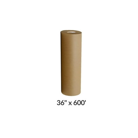 Kraft Paper Roll 600'x36" 50lb Strength Brown Shipping Wrapping Cushioning Fill