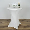 thumbnail image 6 of Efavormart Ivory Wholesale Stretchy Spandex Tablecover For Cocktail Table Wedding Party Bar Restaurant Tablecloth, 6 of 6