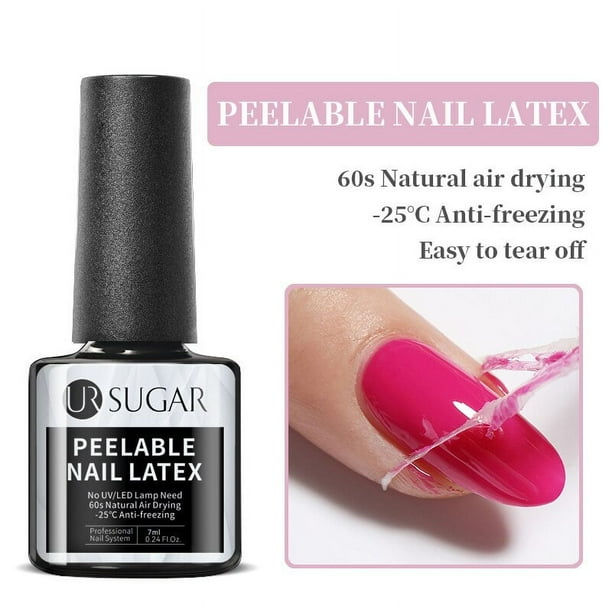 UR SUGAR Aurora-Gel de goma para uñas, efecto perla iridiscente, espejo metálico, manicura, Soak Off, UV LED, No Wipe Top Coat Base
