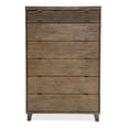thumbnail image 2 of Michael Amini Del Mar Sound 6-Drawer Contemporary Wood Chest in Boardwalk Brown, 2 of 8